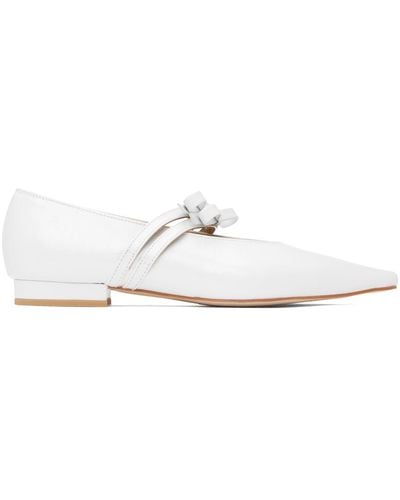 Marge Sherwood Ballerines de style chaussures charles ix blanches - Noir