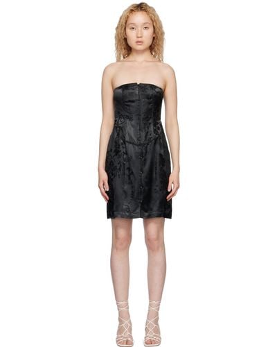 Kim Shui Corset Mini Dress - Black