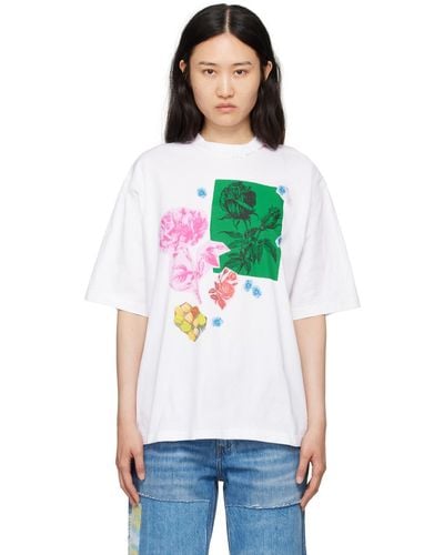 Marni Collage Flowers T-shirt - Black