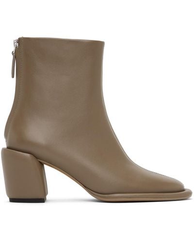 3.1 Phillip Lim Brown Naomi Boots - Gray