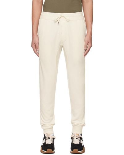 Tom Ford Off-white Lightweight Joggers - Natural