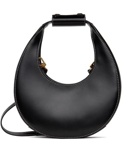 STAUD Black Mini Moon Bag