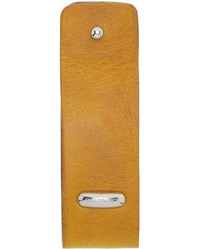 Our Legacy Tan Pierced Keychain - Orange