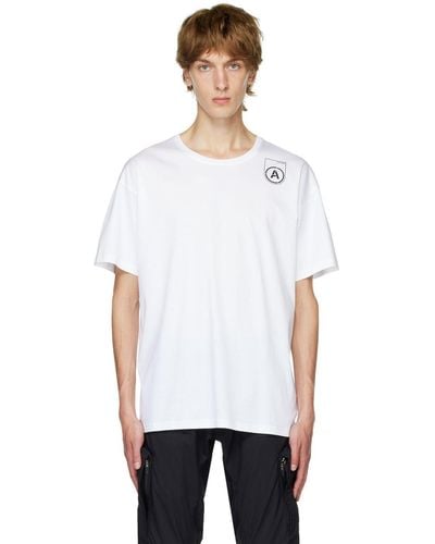 ACRONYM ホワイト S24-pr-b Tシャツ