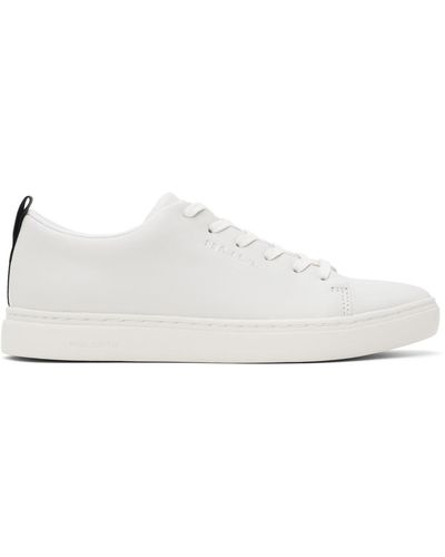 PS by Paul Smith Baskets lee blanches en cuir - Noir