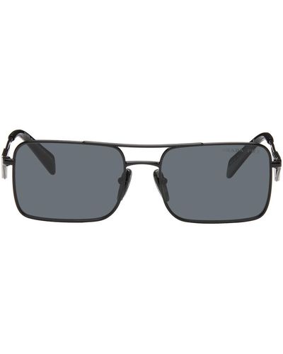 Prada Rectangular Sunglasses - Black