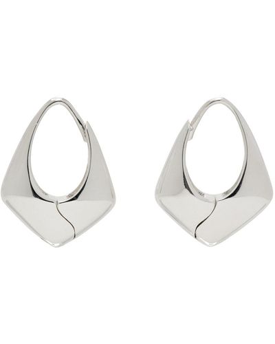 Sophie Buhai Pyramid Hoop Earrings - Black