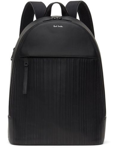 Paul Smith Black Shadow Stripe Backpack
