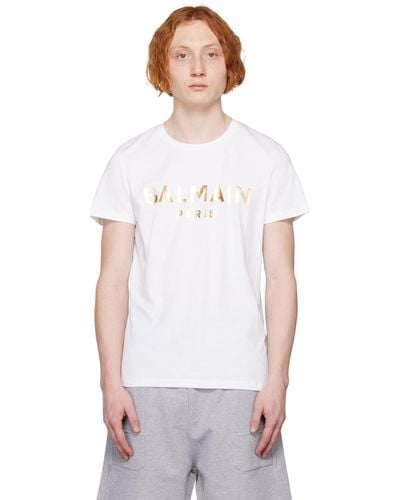 Balmain コットンジャージーtシャツ - ホワイト