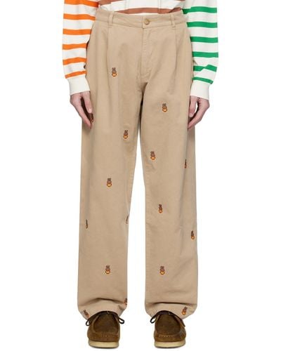 Pop Trading Co. Miffy Embroide Trousers - Natural