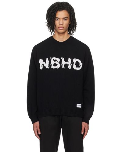 Neighborhood Intarsia Sweater - Black
