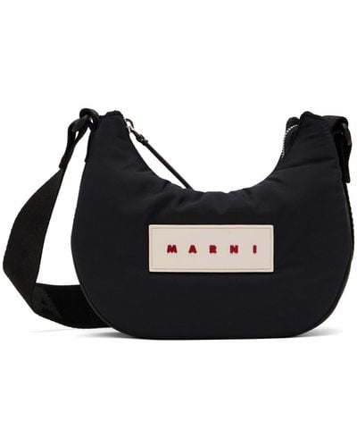 Marni Black Polka-dot Puff Small Bag