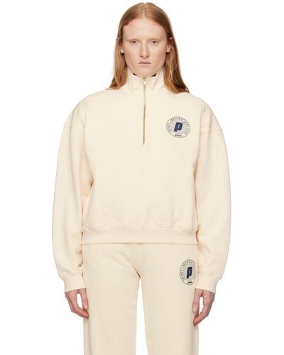 Sporty & Rich Off-white Prince Edition Net Sweatshirt - Natural