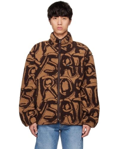 Saturdays NYC Spencer Spellout Reversible Jacket - Brown
