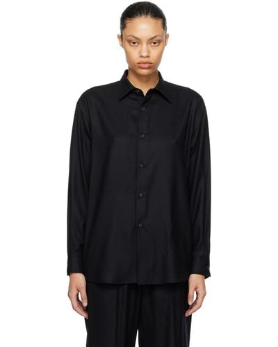 AURALEE Super Light Shirt - Black