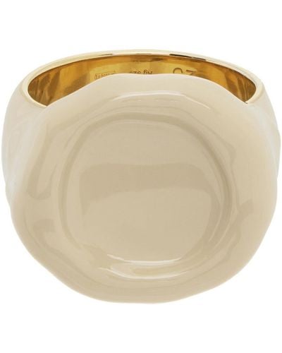 Bottega Veneta Off-white Seal Ring - Multicolor