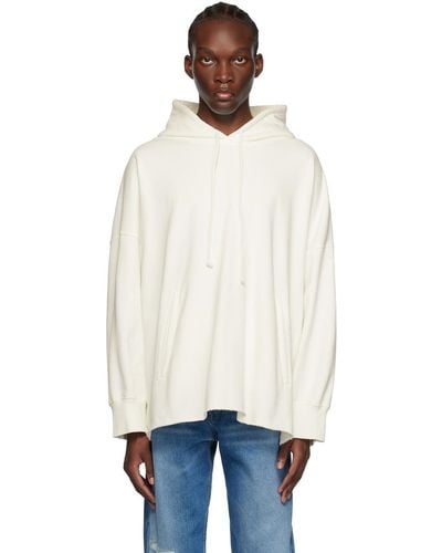 MM6 by Maison Martin Margiela Off-white Printed Hoodie - Black