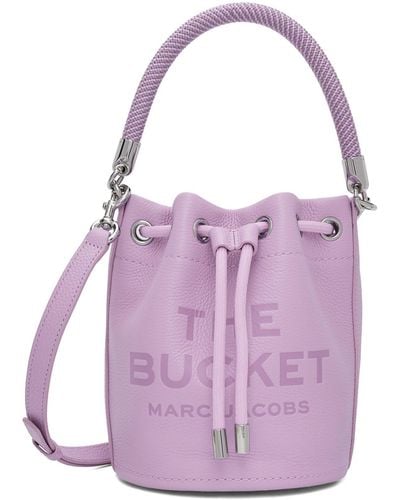 Marc Jacobs 'the Leather Bucket' Bag - Purple