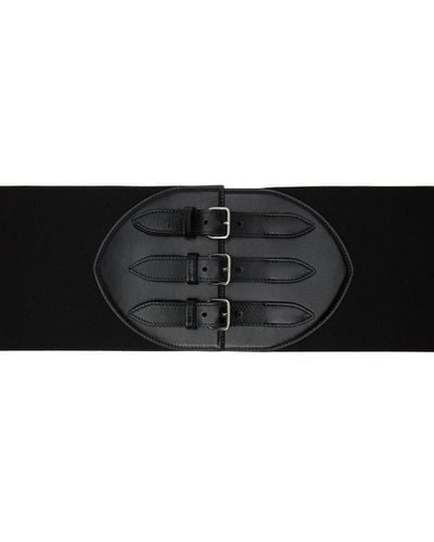 Alaïa Black Three-buckle Corset Belt