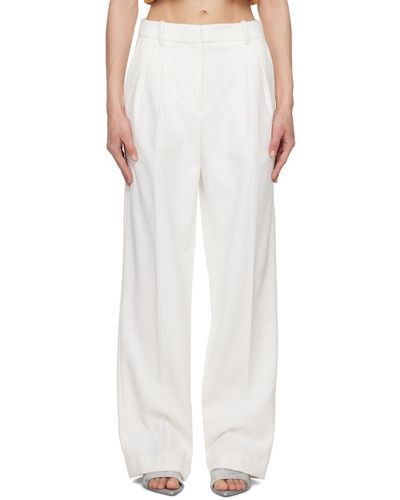 White Loulou Studio Pants, Slacks and Chinos for Women | Lyst