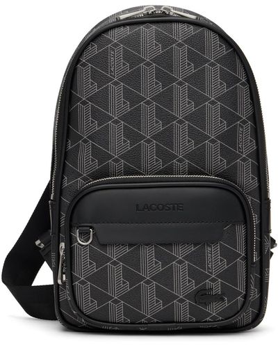 Lacoste Sac à bandoulière 'the blend monogram' - Noir