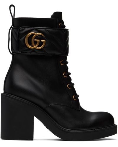 Gucci Boot With Double G - Black