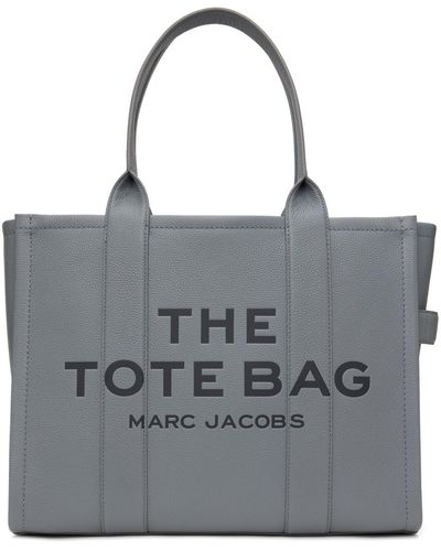 Marc Jacobs Grand cabas 'the tote bag' gris en cuir