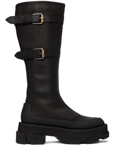 Dion Lee Both Edition Knee High Gao Boots - Black