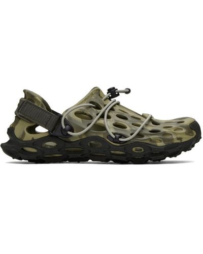 Merrell Sandales tout-terrain hydro moc vertes à découpes - Noir