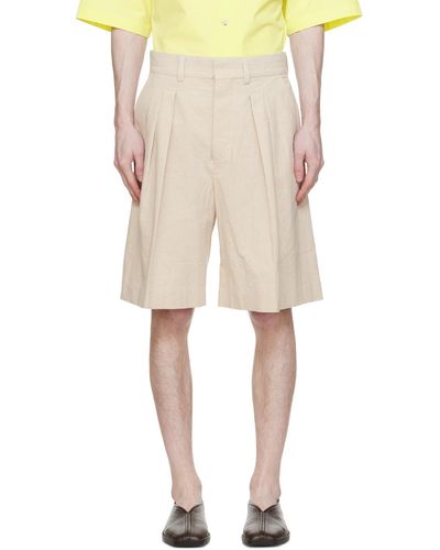 Nanushka Beige Carsten Shorts - Natural