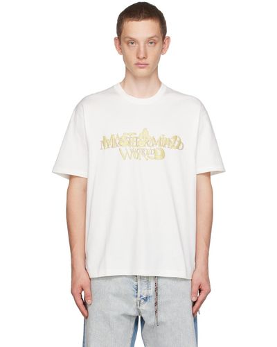 MASTERMIND WORLD Glitter T-shirt - White