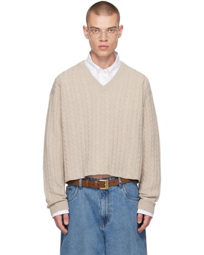 Miu Miu V-neck Sweater - Blue