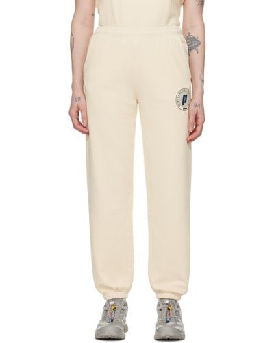 Sporty & Rich Off-white Prince Edition Net Lounge Trousers - Natural