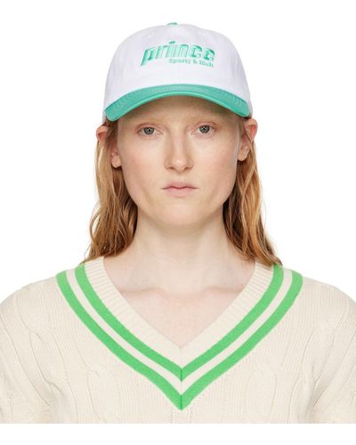 Sporty & Rich Sportyrich casquette blanche à logo prince sporty - Vert
