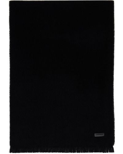 Emporio Armani Brushed Scarf - Black