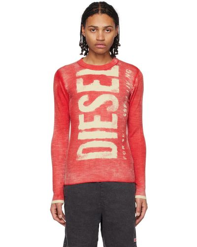 DIESEL Red K-atullus-round Sweater