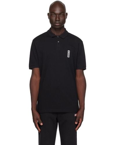 HUGO Black Marker Polo