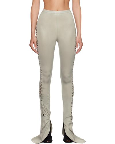 Rick Owens Taupe Carmen Trousers - Natural