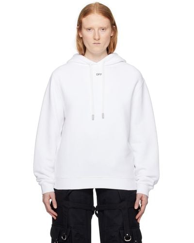Off-White c/o Virgil Abloh Off- Embroidered Hoodie - White