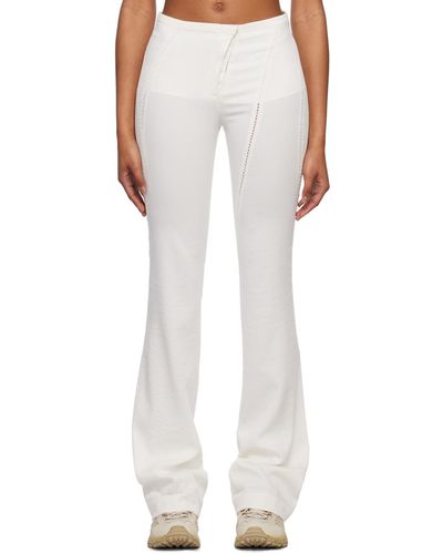 Hyein Seo Double-faced Trousers - White