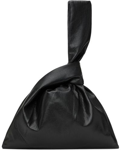Nanushka Pochette jen noire en cuir synthétique