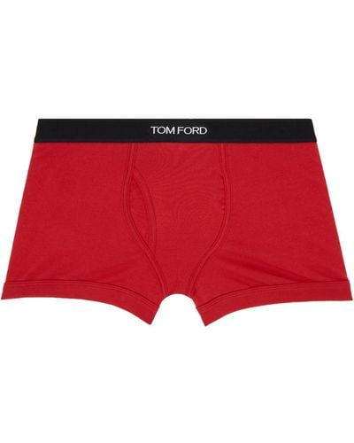 Tom Ford Red Classic Fit Boxer Briefs