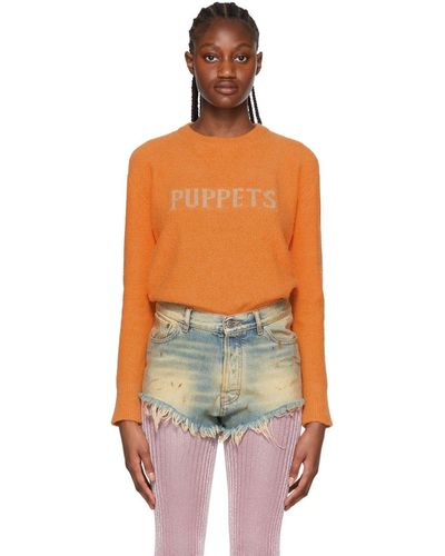 Puppets and Puppets SSENSE Exclusive Off-White 'The Puppets' Sweater