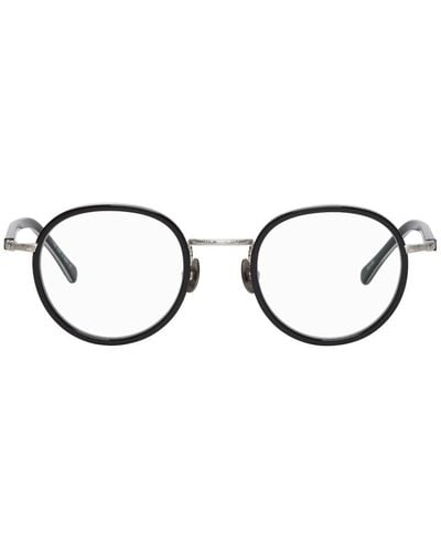 Matsuda Black And Silver M3076 Brushed Glasses - Metallic