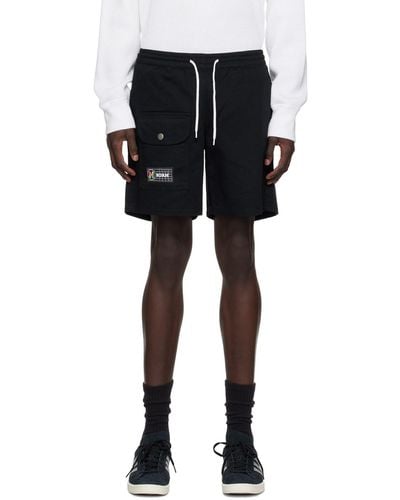 Noah Flap Pocket Shorts - Black