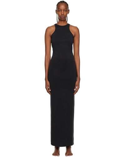 Skims Soft Lounge Sleeveless Stretch-jersey Midi Dress X - Black