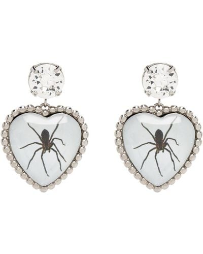 Safsafu Ssense Exclusive Spider Bff Earrings - Black