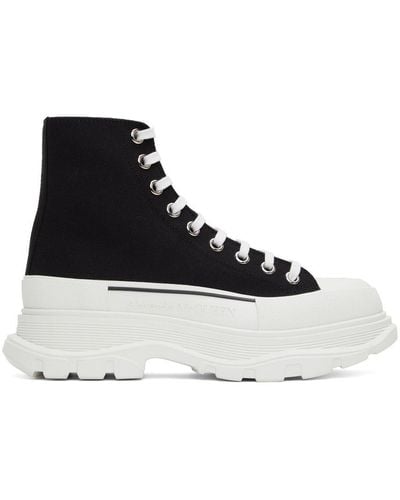 Alexander McQueen High Tread Slick Sneakers - Black