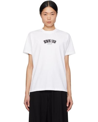 Off-White c/o Virgil Abloh Off- t-shirt ajusté blanc