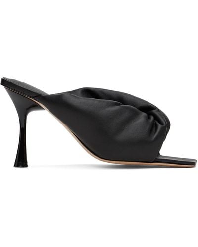 STUDIO AMELIA Croissant 90 Heeled Sandals - Black